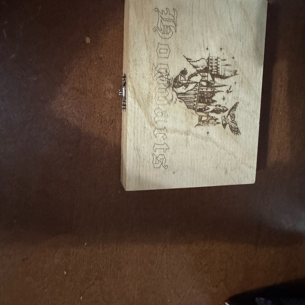 Wooden Hogwarts Engraved Box